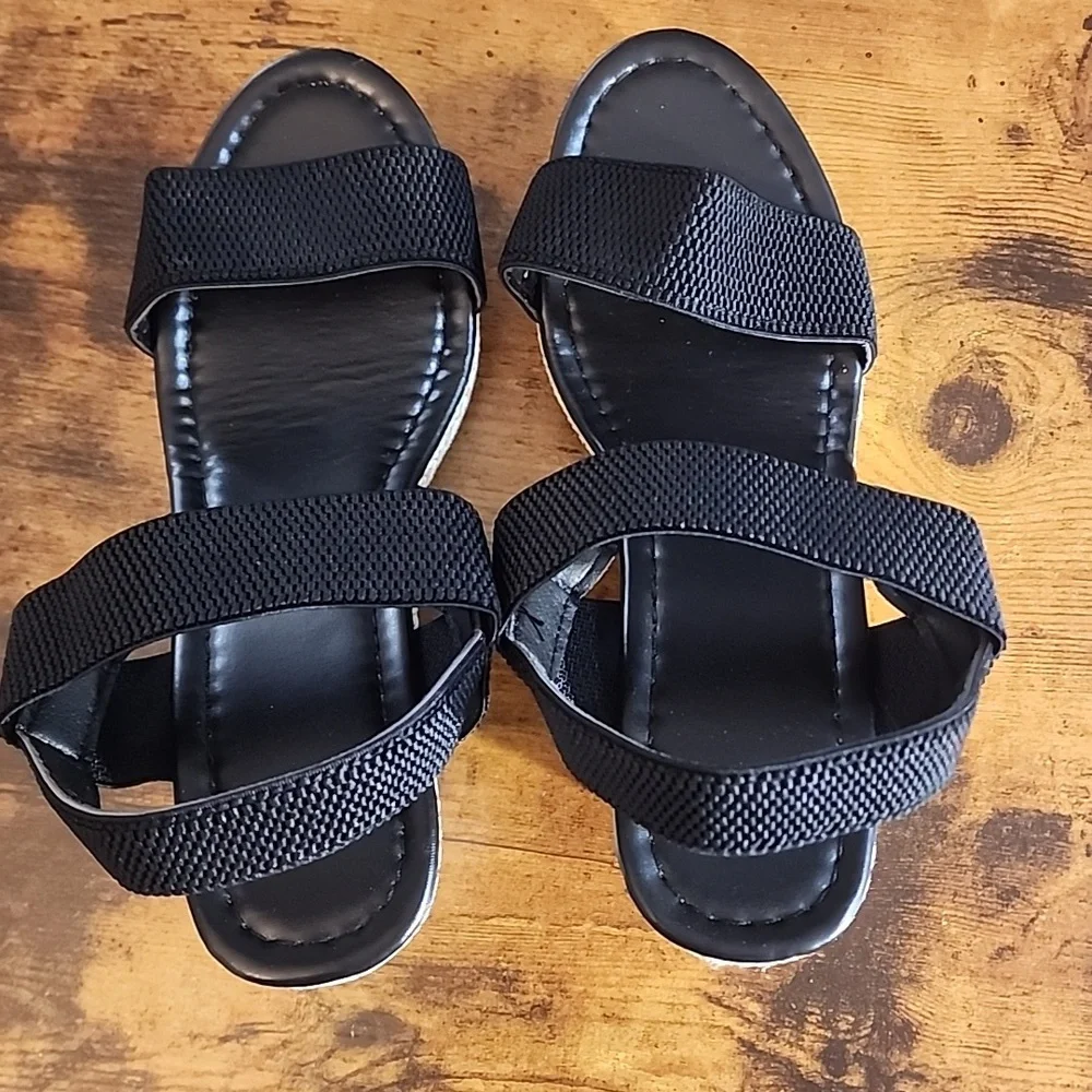Women's Wedge Heel Platform Sandals, Plus Size, Cross-Border, Espadrille